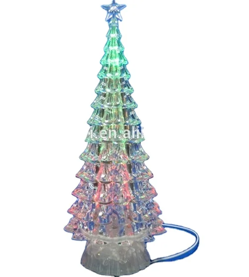 King Need Wholesale Acrylic Crystal LED Tower Christmas Tree with Try Me