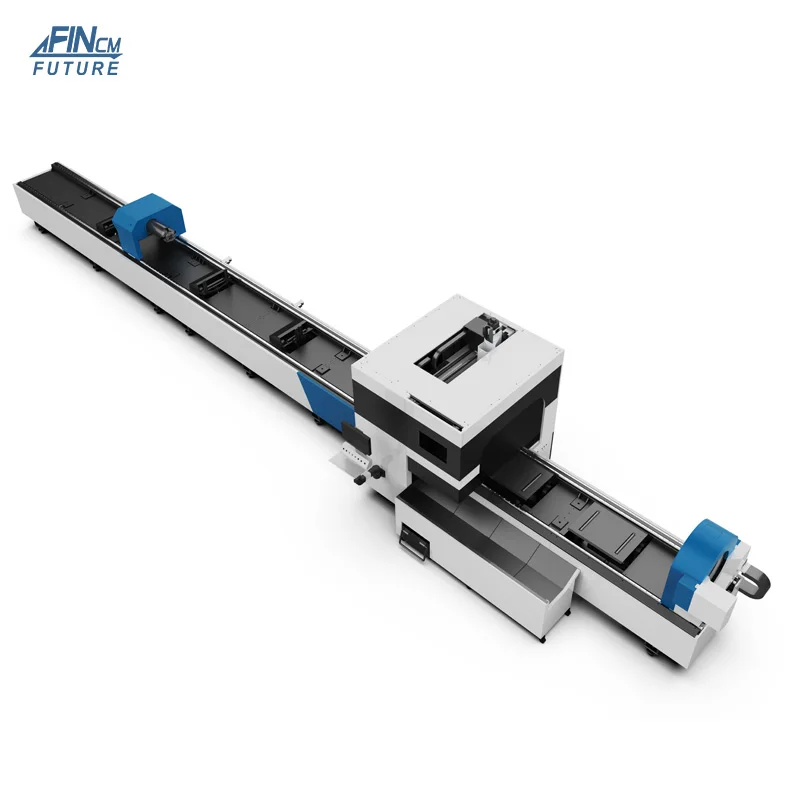 FINCM China Industrial Professional Metal Fiber Laser Cutting Machines for Pipes Carbon Stainless Steel Square Circle Round Tube