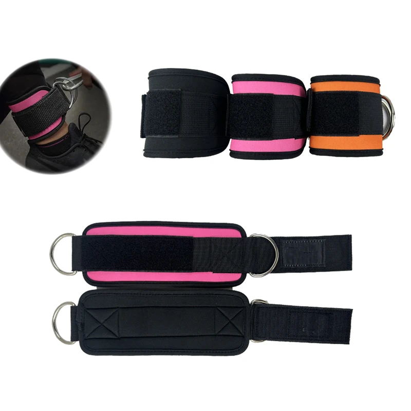 Custom Logo Ankle Straps for Cable Machines Neoprene ankle Straps Gym