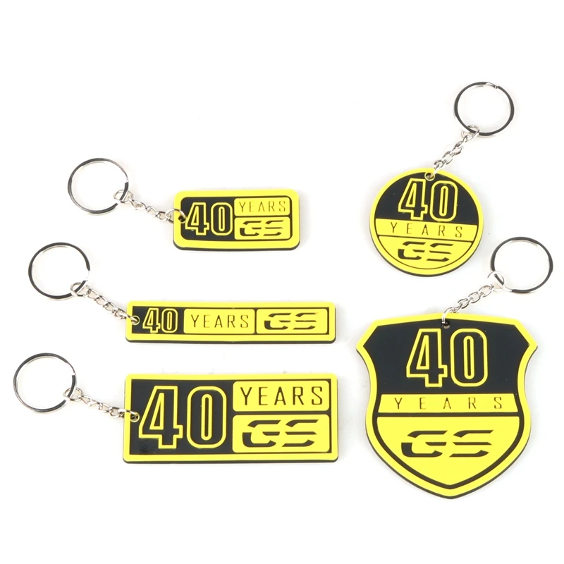 For BMW 40 Years GS for BMW F700GS F800GS F850GS G310GS F650GS R1200GS R1250GS 3D Motorcycle Accessories Motorcycle Key Chain