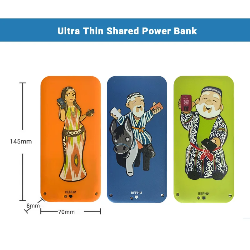 STW restaurant table 12 slots share power bank station rental power bank