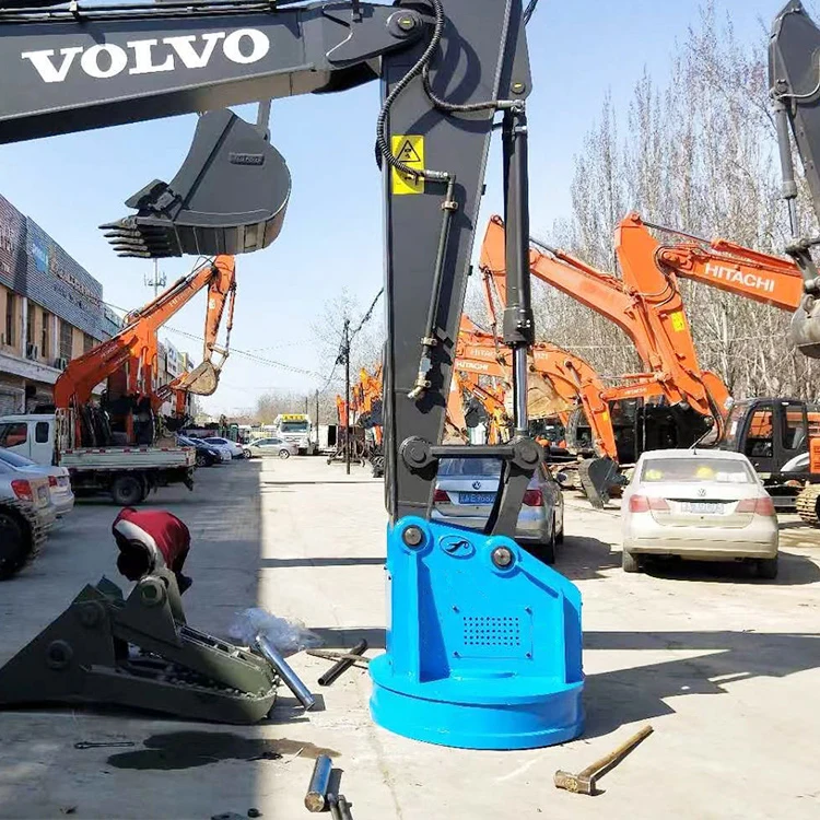 Industrial Scrap Magnets for excavator are easy to install and  designed for waste management demolition and scrap applications
