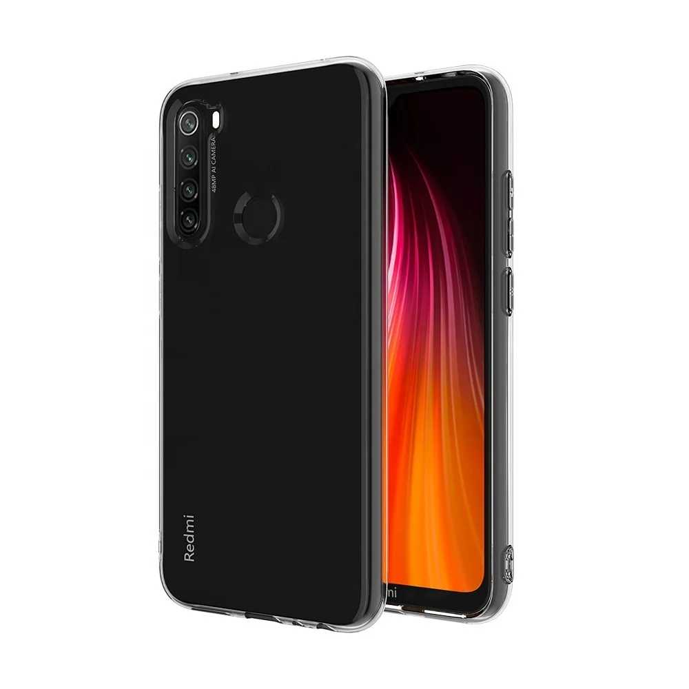 Mobile Cover Factory Clear Transparent 2.0mm Soft TPU Phone Case for Xiaomi Redmi Note 8 Pro Mi 10 K30 9 8A 8T CC9 Black Shark 3