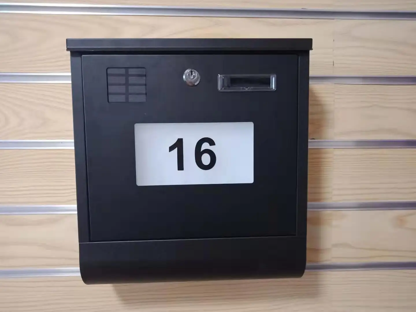 OEM galvanized steel High Quality solar Mailbox Postbox Residential wall mounted outdoor mailbox