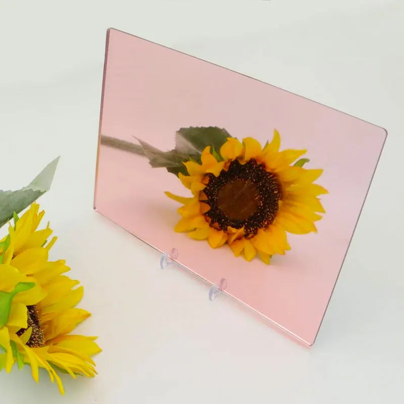 Alands Adhesive Sticker Mirror Sheet acrylic 2 Way Gold 1mm 2mm 3mm