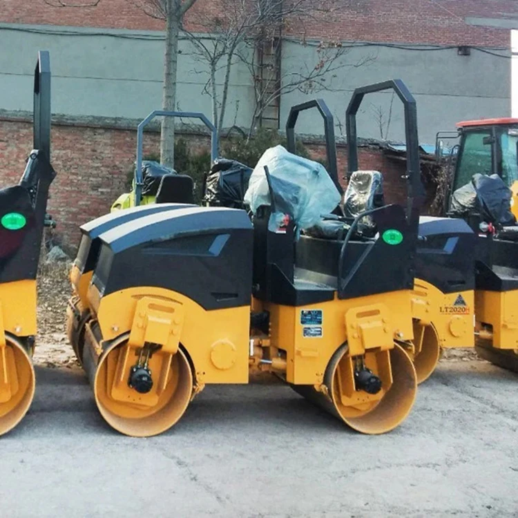 Construction Machinery Mini Asphalt Double Drum Vibratory Roller 1ton 2ton 3 Ton Mini Road Roller Compactor