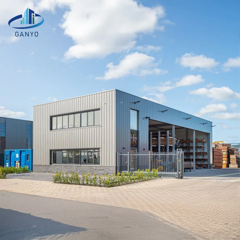 Customizable Prefabricated Steel Building for Small-Scale Businesses and Equipment | Warehouse Storage | Ganyo Steel Structure
