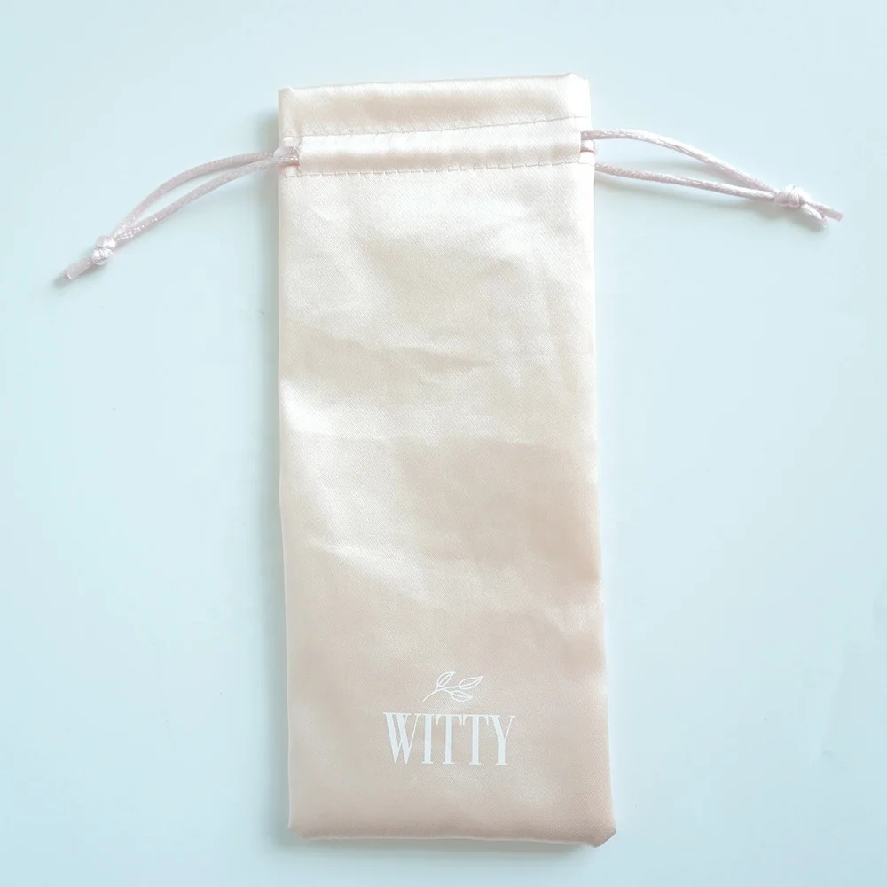 Wholesale Factory cheap  Luxury Private Label logo Custom Printed Bags Satin Bag Extension Packaging hair bags