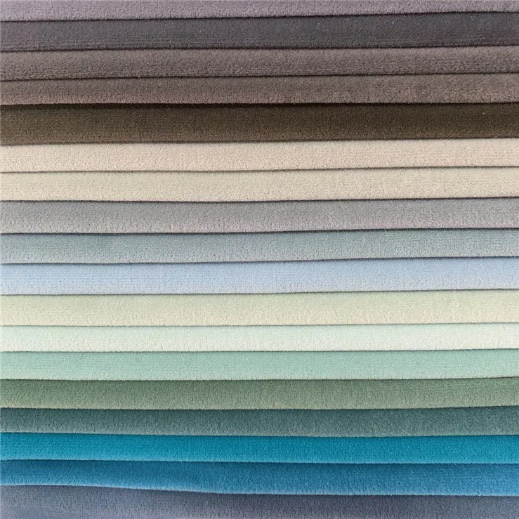 Well priced 100% polyester plain dyed knitted thick upholstery fabric tablecloth