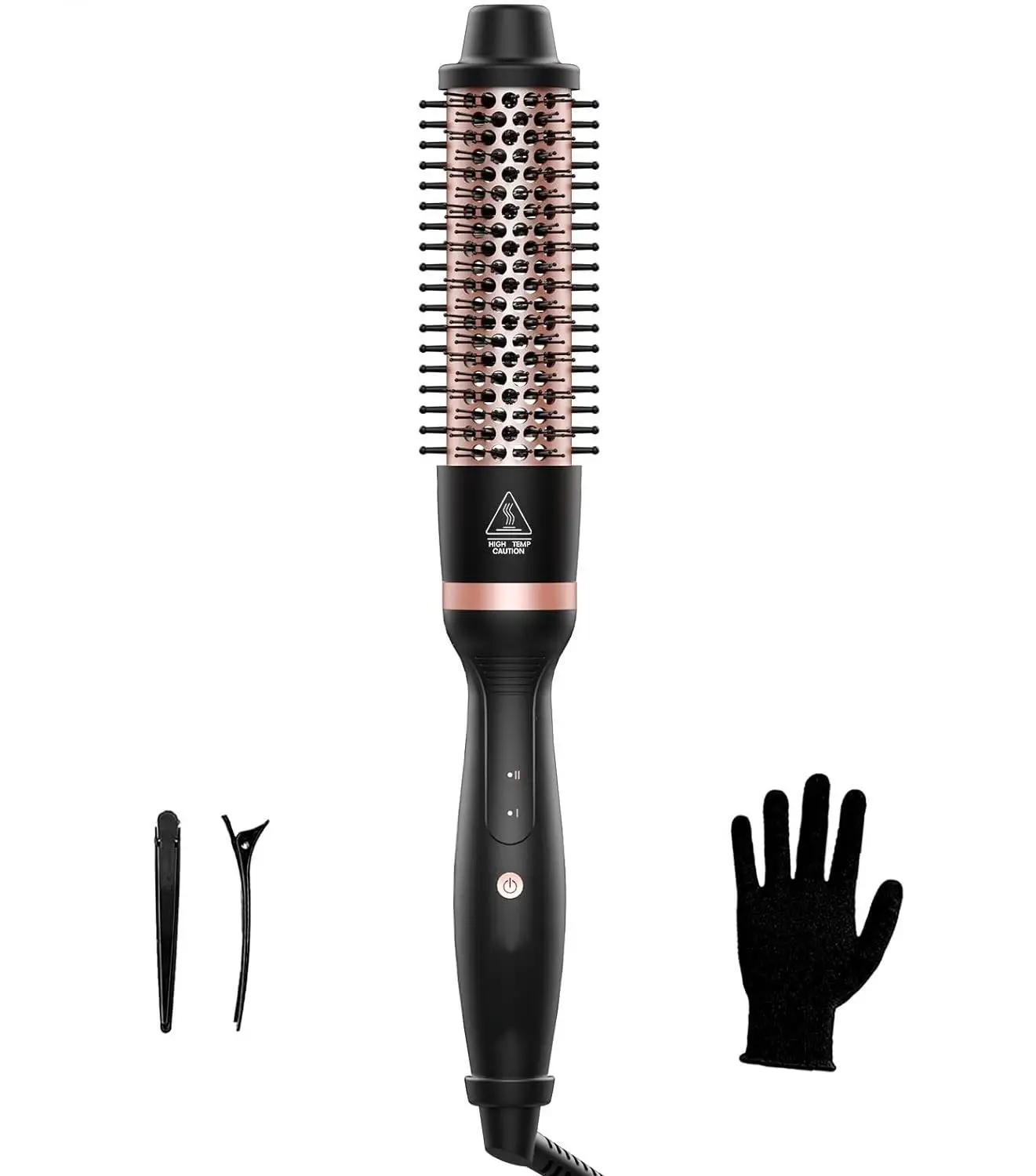 Hot sale hair straightener curler thermal heating brush curling thermal Brush curling brush