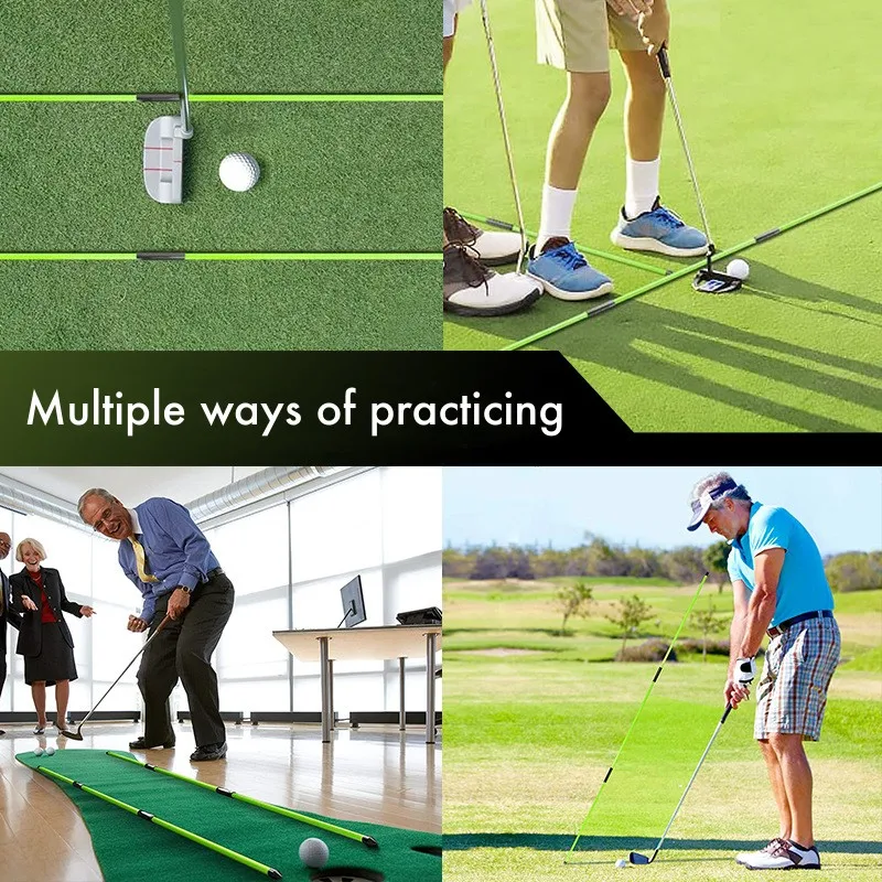 Folding Golf Alignment Sticks Golf Indicator Golf Training Equipment Accessories