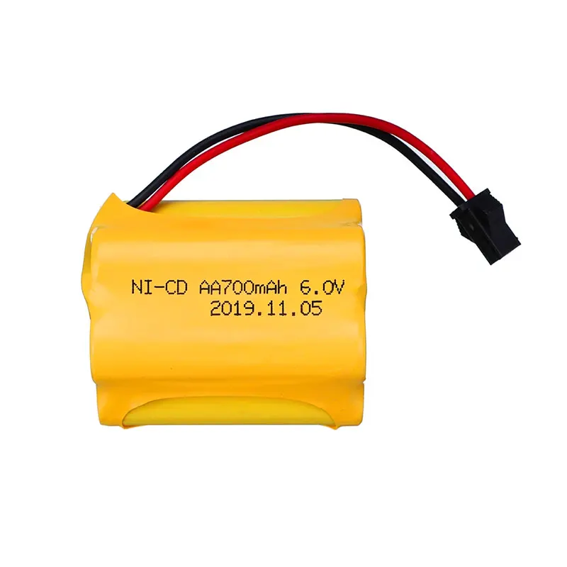 5s1p Ni-cd AA 700mAh 6V Nicd RC Toys SM Plug 6.0V Rechargeable Battery Pack for sale