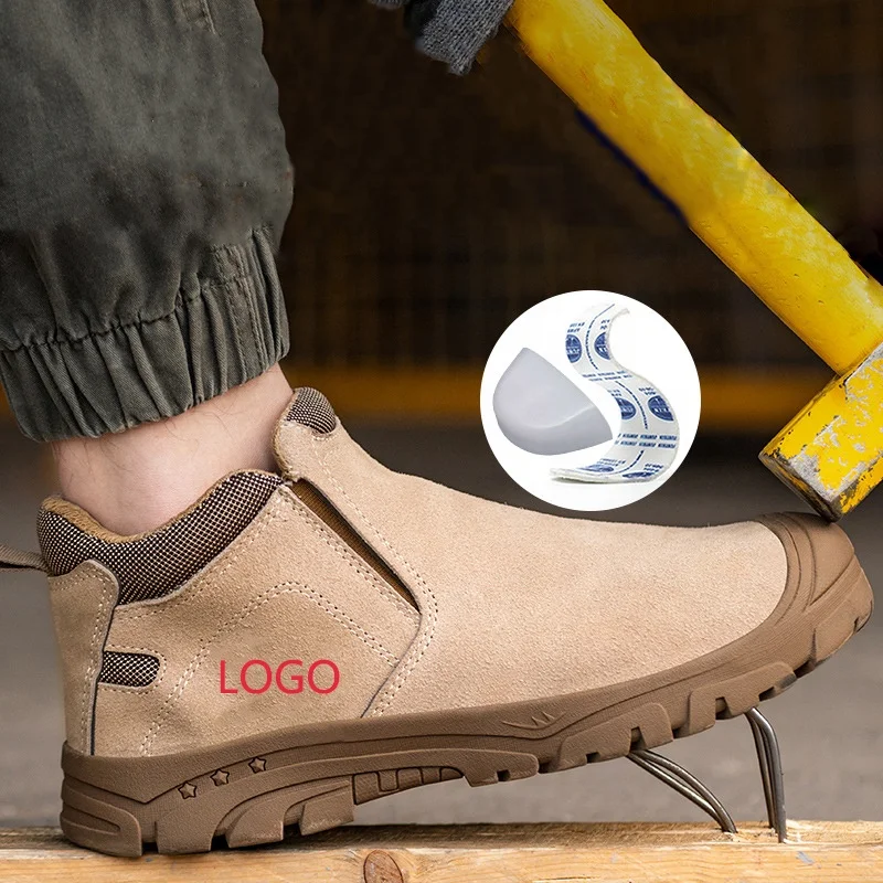 2024 Safety Shoes For Welding Safety Boots Shoes Leather Boot Steel Toe Work Safety Shoes For Men