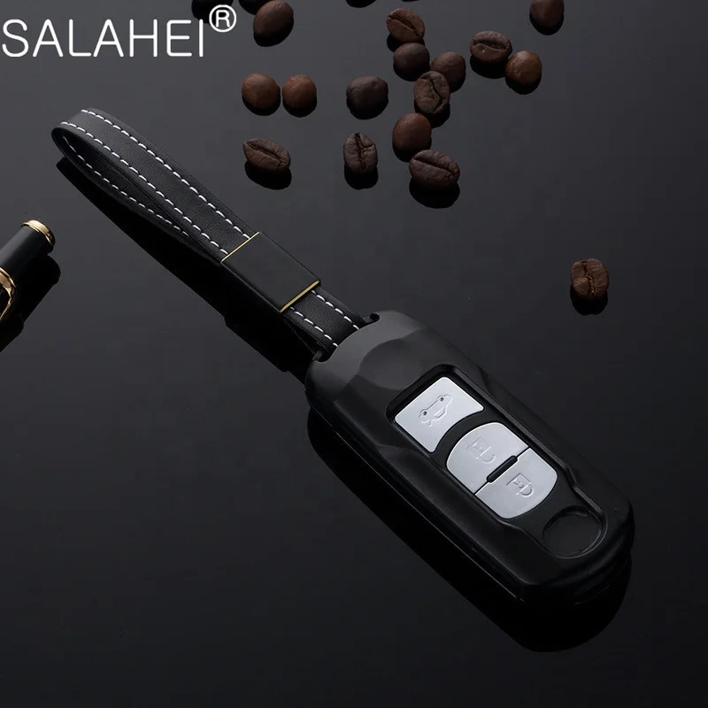 Aluminum Alloy Car Key Cover Holder Protection For Mazda 2 3 6 Axela Atenza CX5 CX7 CX9 MX5 Smart Accessories Protect Case Shell