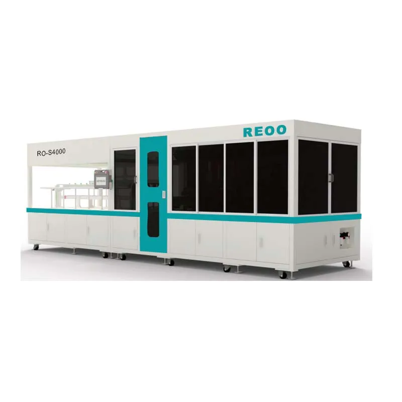 REOO Automatic Solar Cell Soldering stringing machine for solar panel production line support installation, commssion
