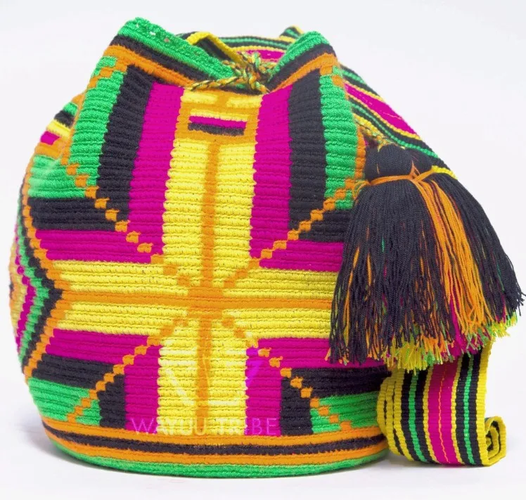 Модные дизайнерские женские сумки через плечо Wayuu Mochila в стиле бохо