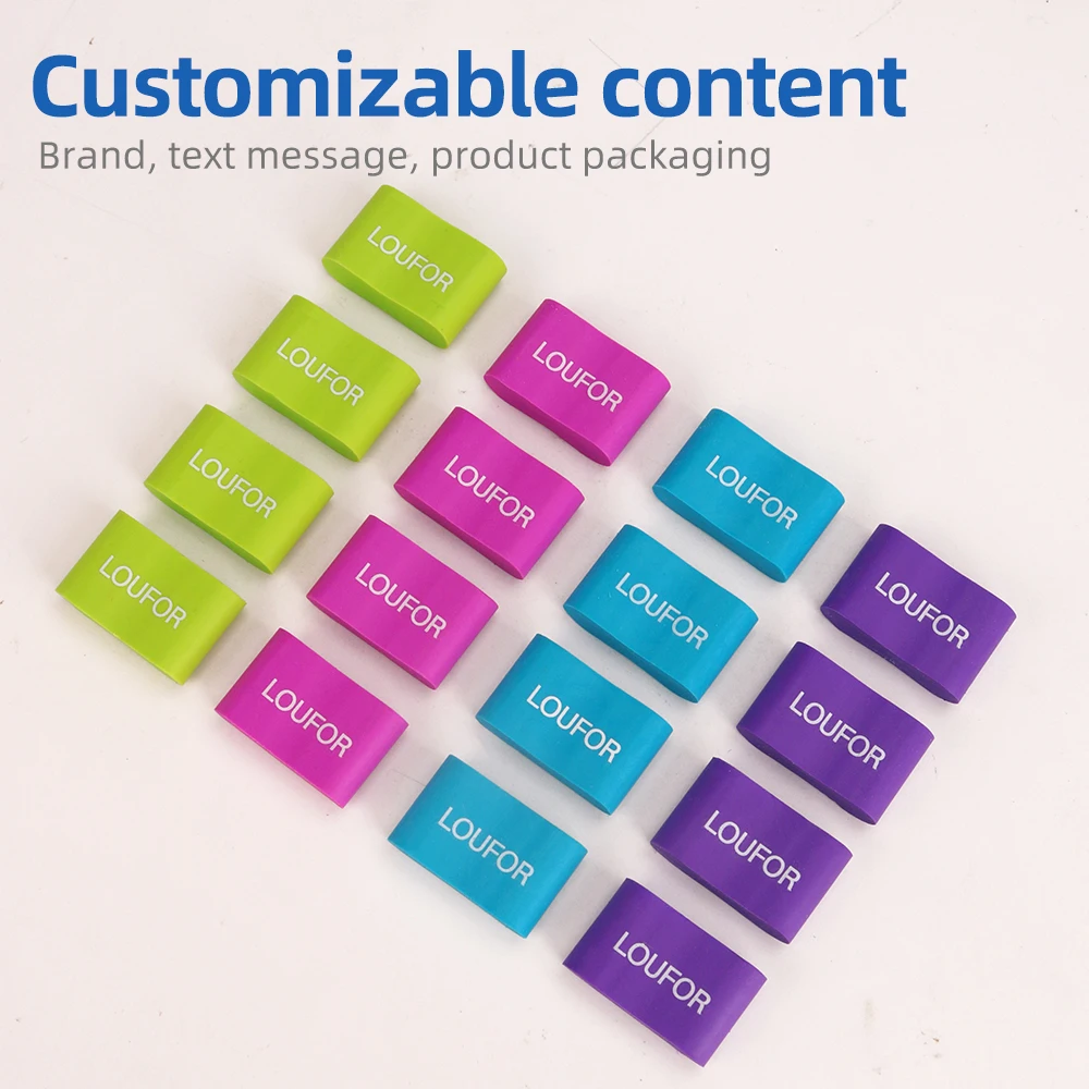 Promotional 2B Eraser Soft Eraser Student Large Size Stationery 36pcs/box eraser package