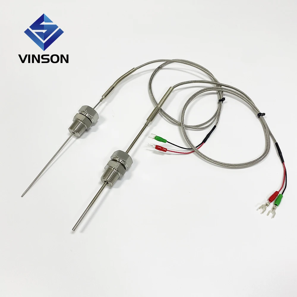 Vinson Stainless Steel Probe K type Sensor with adjustable thread High Temperature Thermocouple