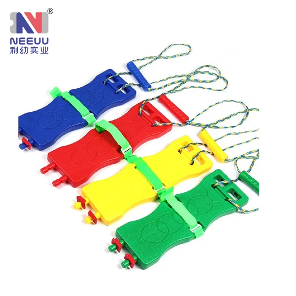 Kindergarten sense integration team training synchronous game shoes sensory toys connectable balance board feet synergy board