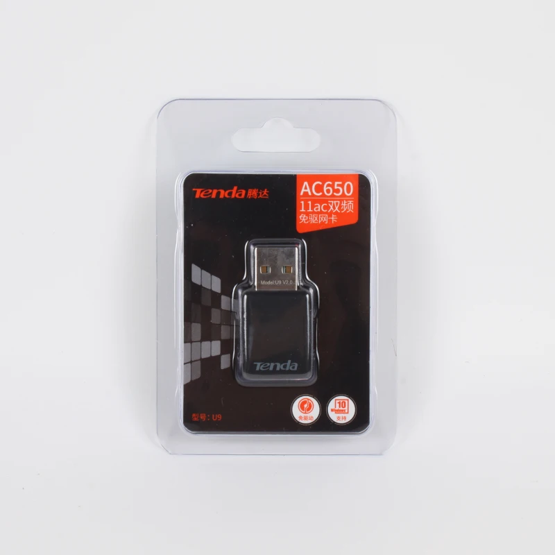  Tenda U9 AC650Mbps 2 4G/5G Wifi 650M двухдиапазонный адаптер USB с автоматической установкой 802.11ac ethernet Сетевая карта wifi