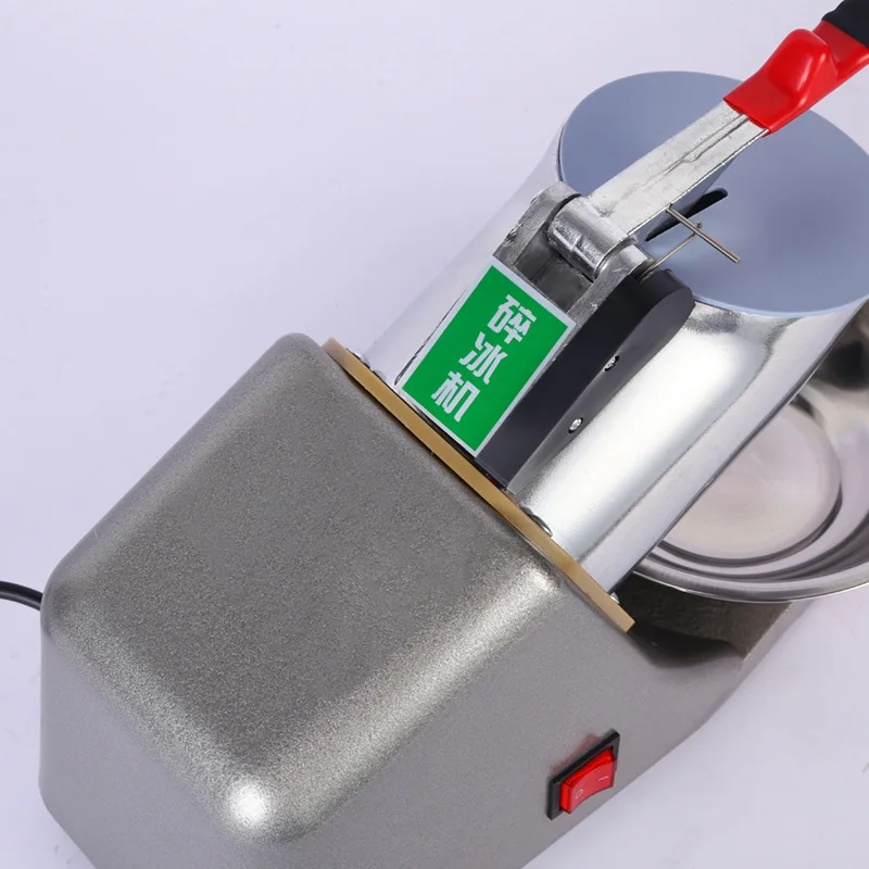 Stainless Steel Ice Blender Commercial High Power Ice Shaver Snow Cone Maker Cold Drink Shop Ice Crusher