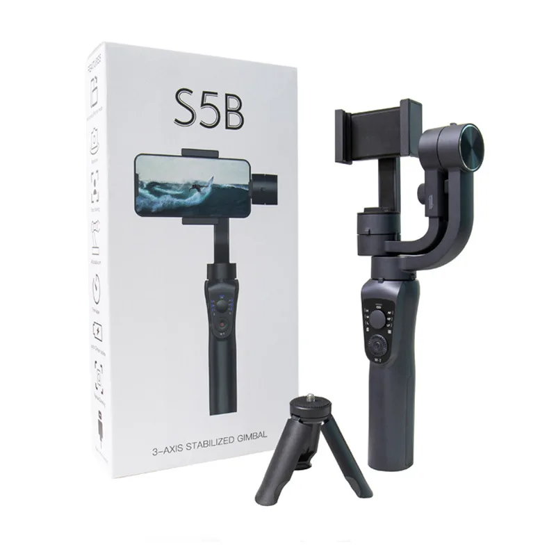  S5B 3-х осевой ручной шарнирный стабилизатор для камеры GoPro мобильный телефон с функцией видеозаписи смартфона gimbal телефона Экшн-камера VS