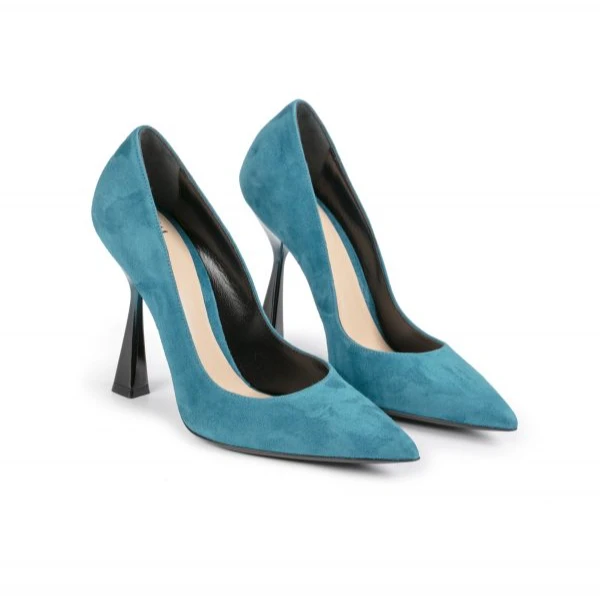 Italian Hot Selling Super High 8Cm-Up Heel Fashionable Genuine Leather Pumps Shoes Made In Italy Elegant Women