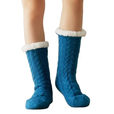 
Thickening Women Sherpa Socks Lovely Plush Keep Warm Sleep Home Floor Anti-slip Socks Fluffy Warmer Socks 