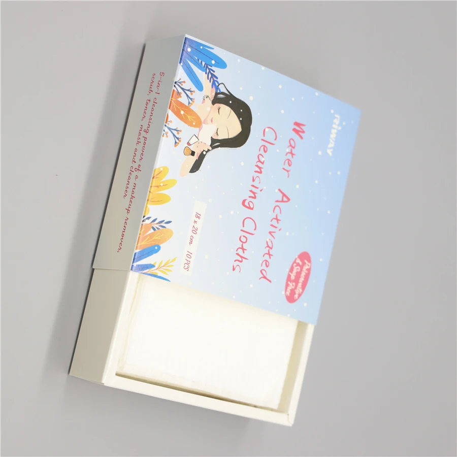 Excellent material 3 in 1 function amino acid bubble cleaning cotton disposable face towel travel facial makeup wipes