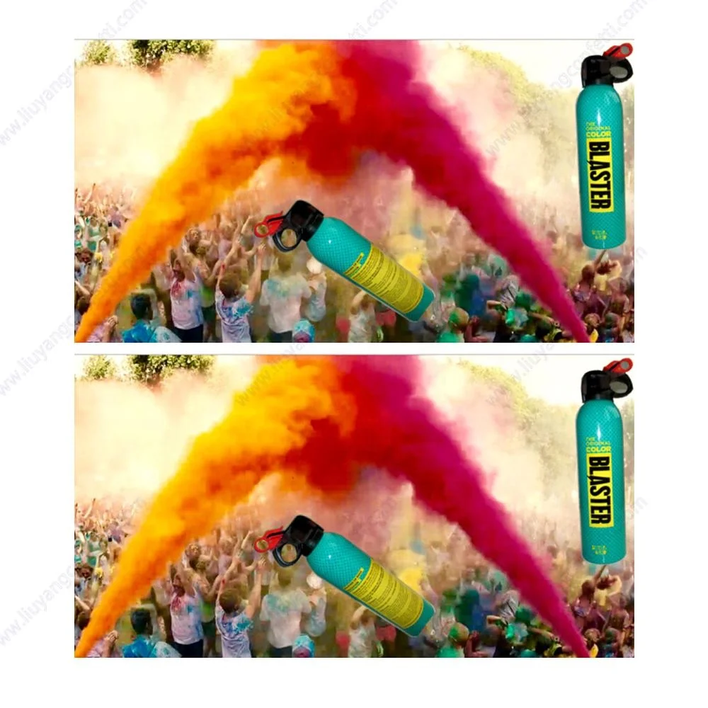 safety celebration Party Cannon Colorful blaster pink color holi powder for gender reveal baby shower color run stage sfx