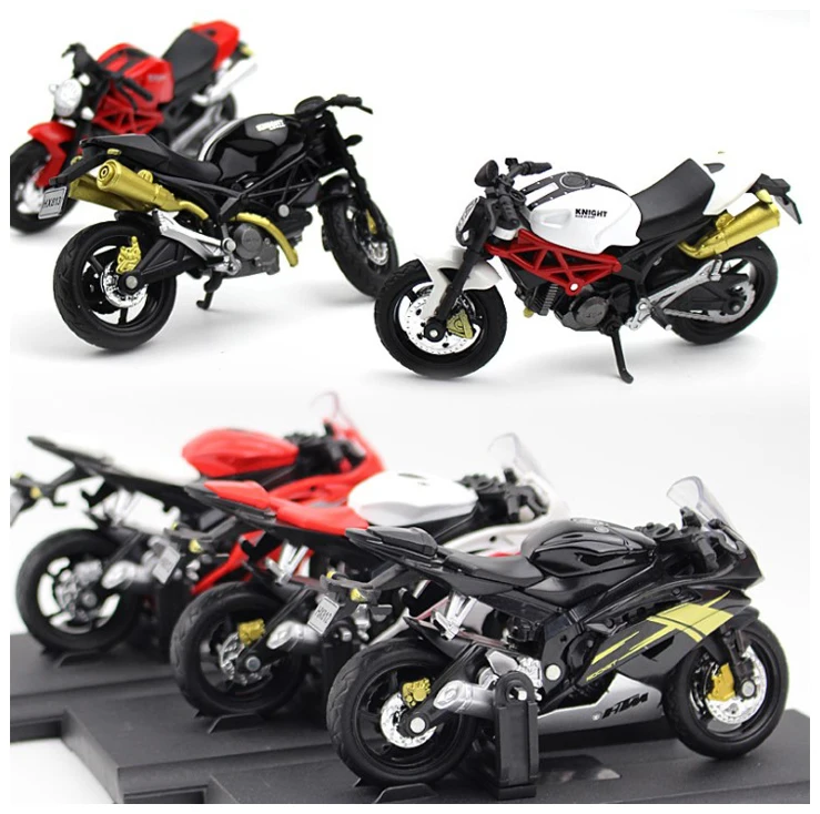  1:18 Модель мотоцикла Yamaha Ducati локомотив гонки из сплава Коллекционная Игрушечная машина для