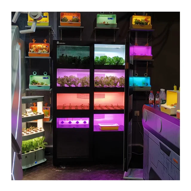 Factory Direct Supply Double Door Indoor Aeroponic Cabinet Growing System width Automatic Nutrient Balance