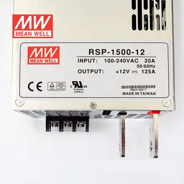 RSP-1500 SERIES  1500W 12V AC-DC SINGLE MEAN WELL parallel PV SWITCHING POWER SUPPLY