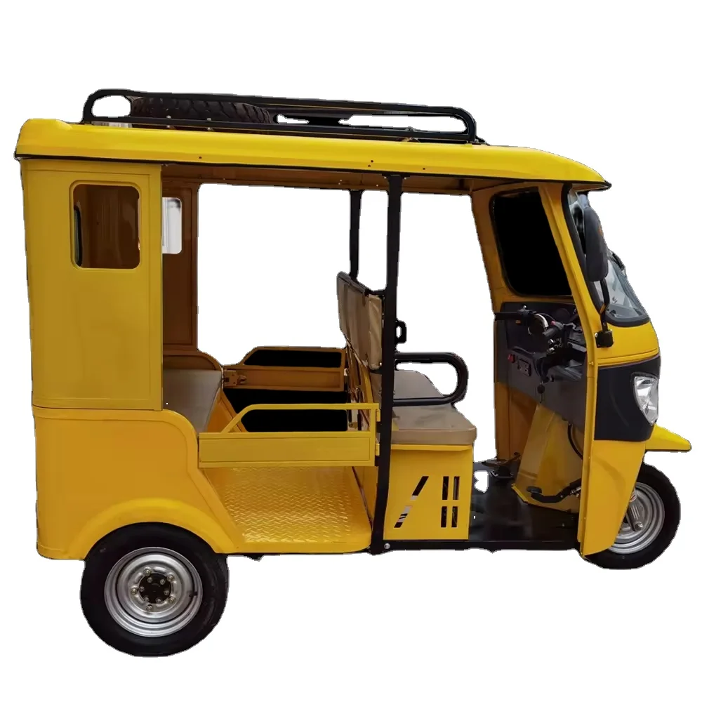 Guangzhou KAVAKI Factory 200cc water cooled engine double seat 6-8 person Bajaj passenger tricycle tuk tuk