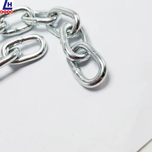 Горячая Распродажа 6 мм оцинкованная DIN5685a короткая звеньевая цепь/поставка Оцинкованная железная цепь DIN5685A/C сварная цепь