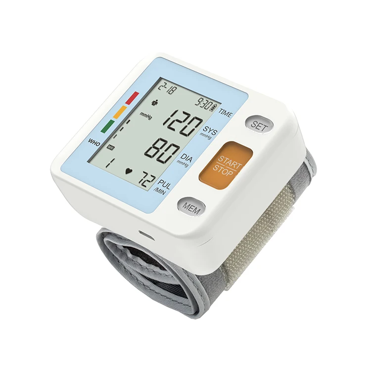 2024 Medical BP Machine Device Equipment Manufacturer Wireless Electronic Wrist Tensiometer Blood Pressure Monitor