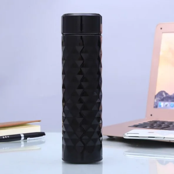 500ML Creative diamond patterned surface unisex car thermos flask