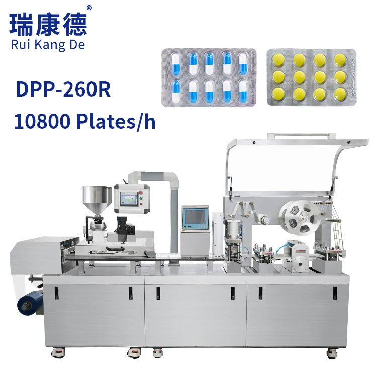 DPP-250 Automatic Alu Plastic Pack Tablet Pill Softgel Capsule Blister Forming Packing Machine For Capsule Tablet