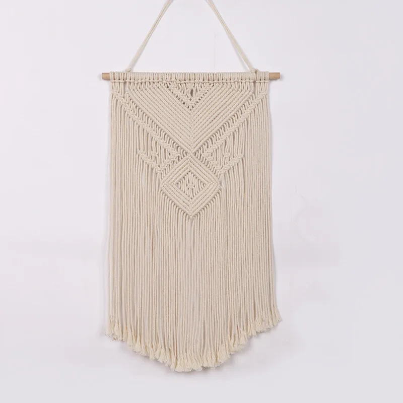 Bohemian Morocco Boho Handmade Woven Muslim Wall Hanging Tapestries Apartment Home Decor Macrame Tassel Tapestry
