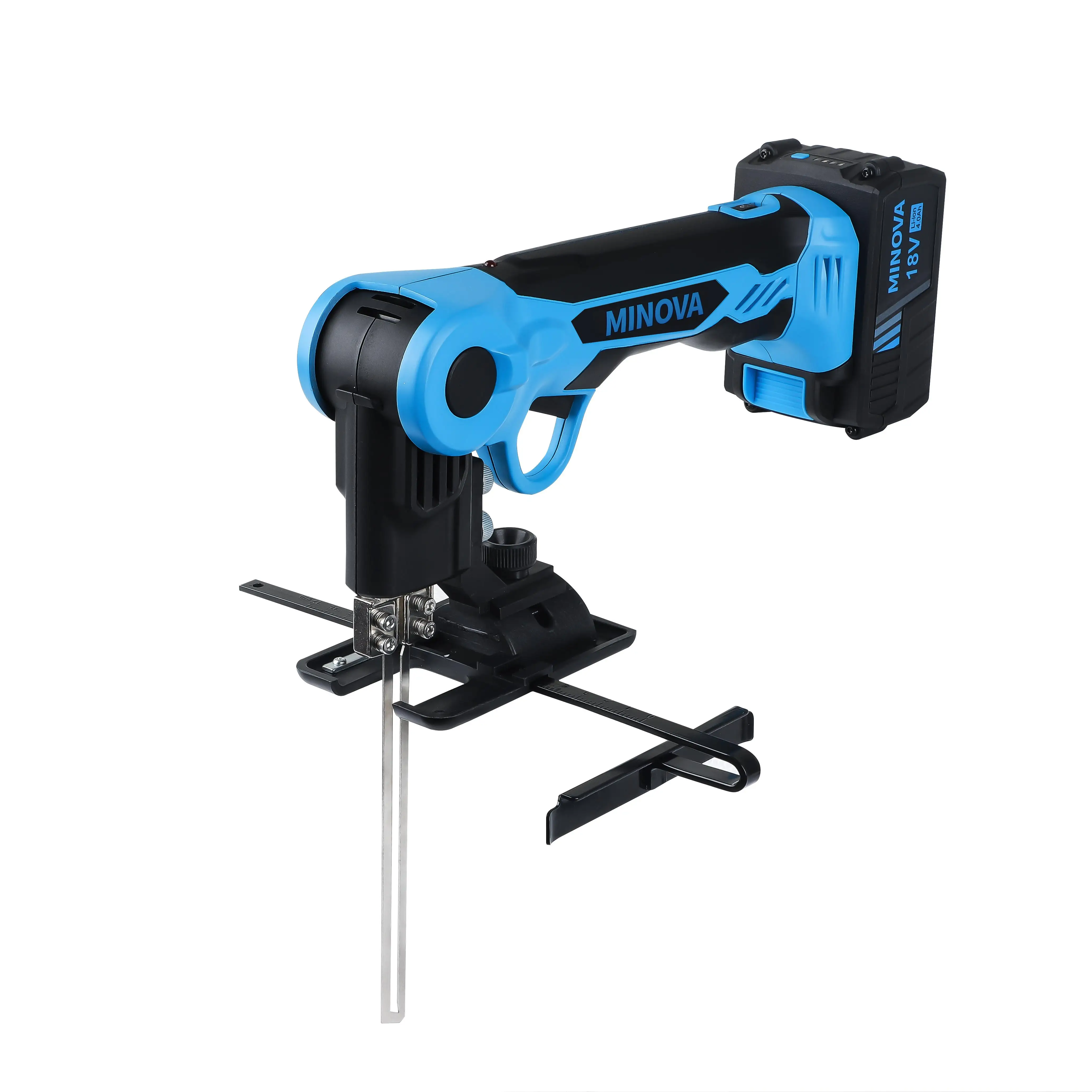 MINOVA OEM Manual Li-battery Power Polystyrene Cutting Machine Rotatable Air-Cooling Hot Knife Foam Cutter