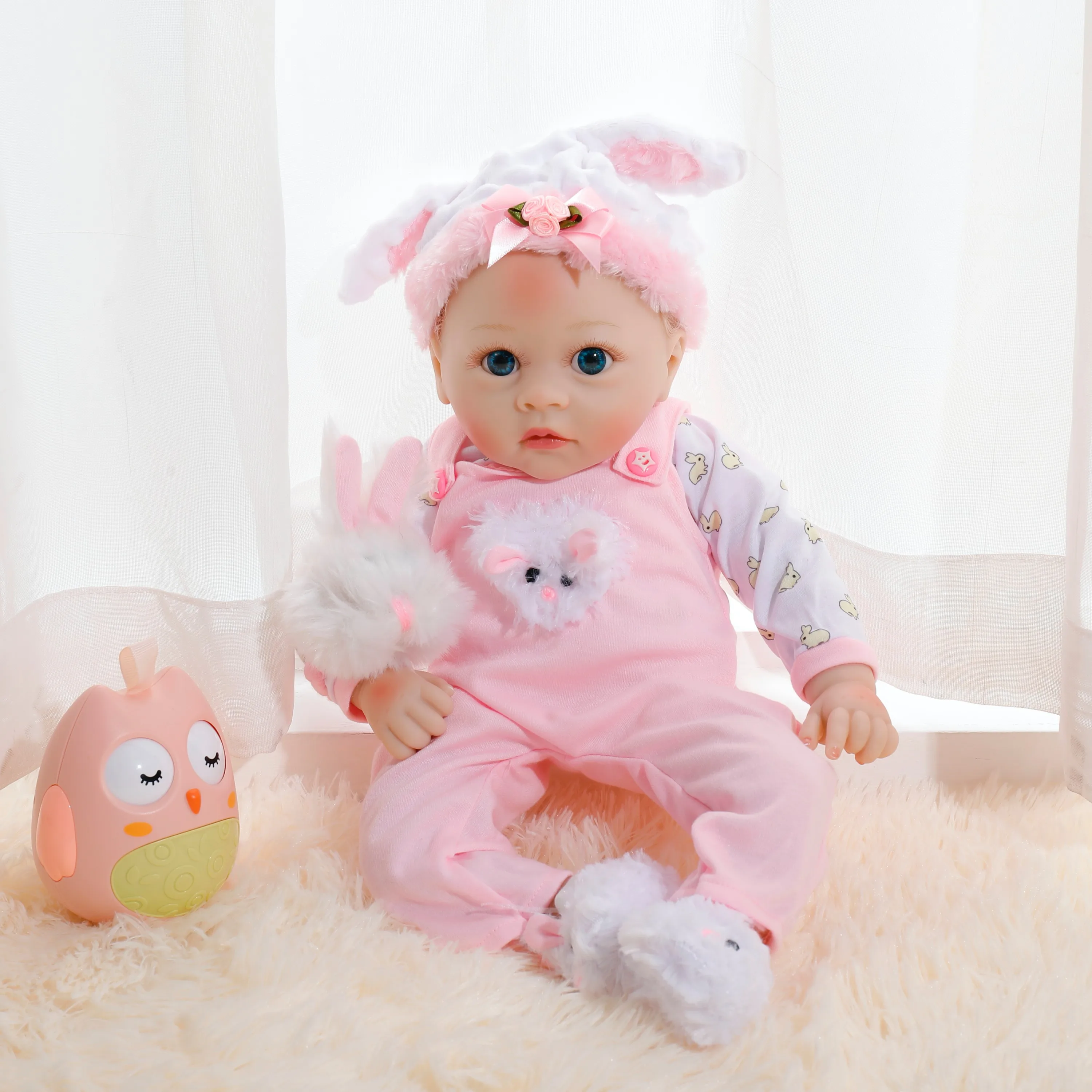 Newborn Reborn Baby Dolls Silicone Cute Soft Babies Doll Fashion Bebe Reborn Dolls 55cm Baby Toys for Girls Princess Kid DIY