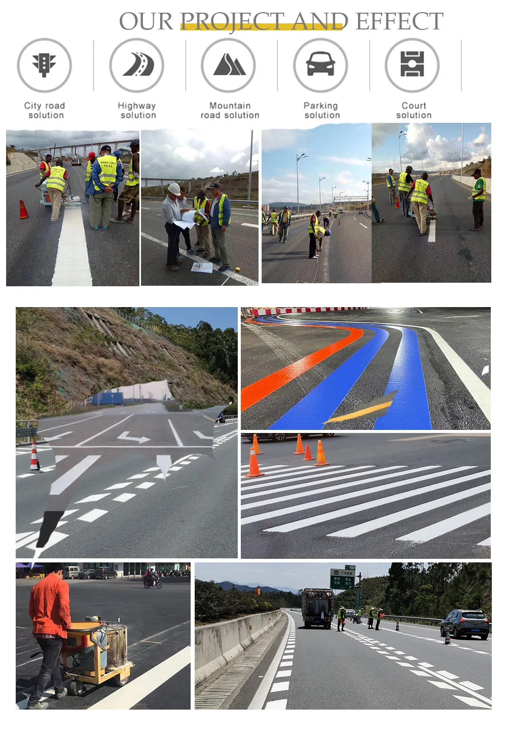 Highway road line 20% предварительно смешанные стеклянные бусины долгое время отражающие высокая прочность на сжатие маркировочная краска