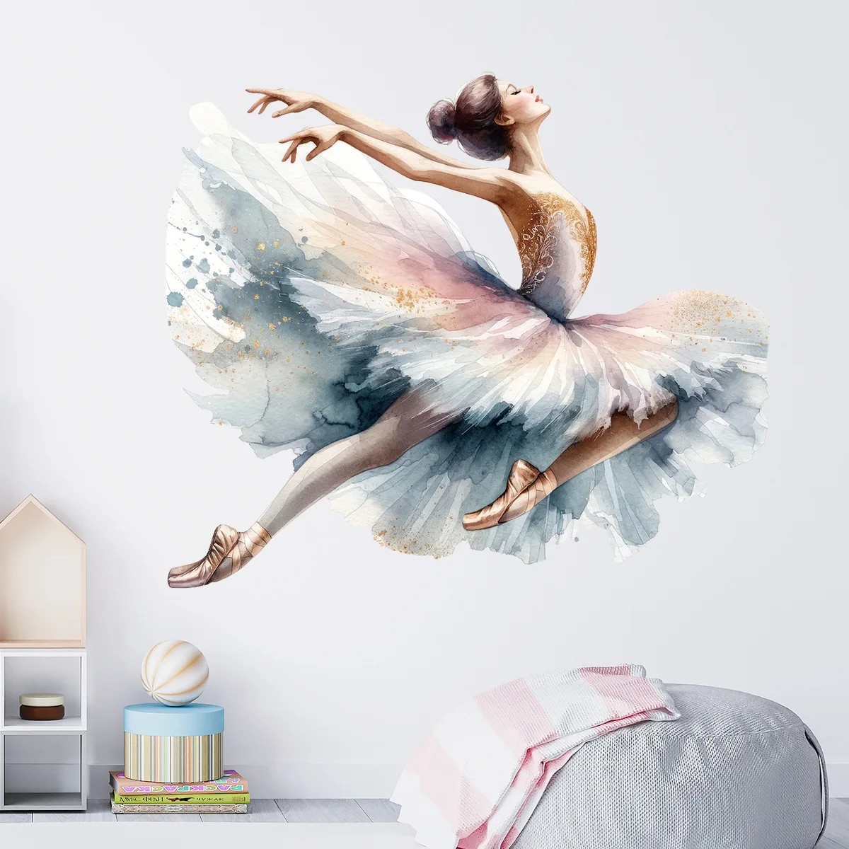 Ballet Dance Girls Decorative Wall Sticker Customization Ballerina Wall Decal for Kids Room