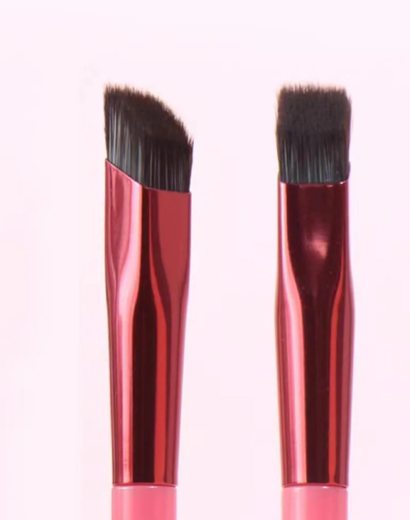 Custom Makeup Three Dimensional Eyebrow Micro Brush Shaper Angled Wild Eyebrow Brush Multifunction Square Eyebrow Brush