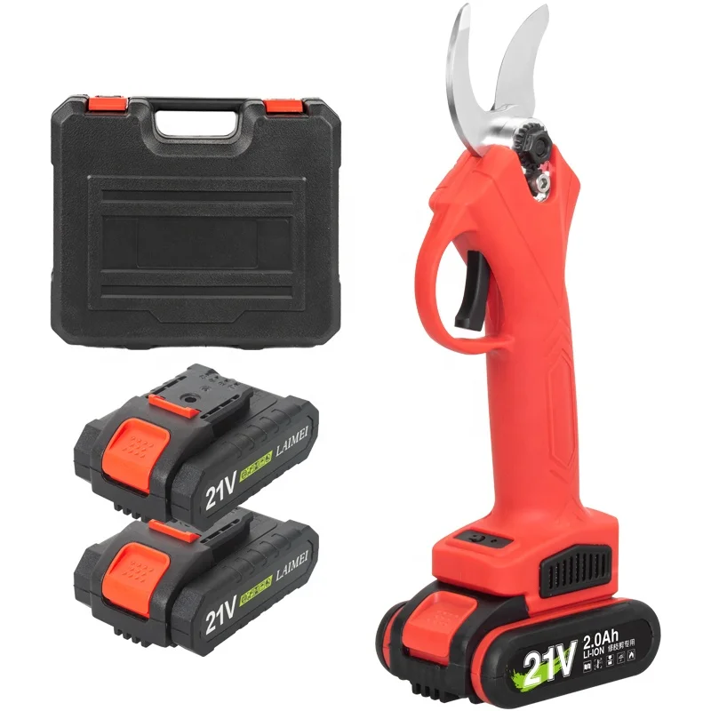 electric pruner 21V 25mm cordless progressive battery powered scissors pruning professional vineyard electric pruning shears
