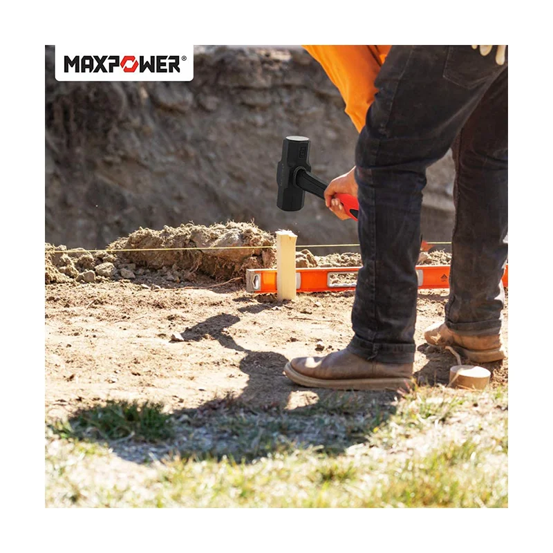 MAXPOWER non-slip 2lb small sledge hammer with long flexible handle