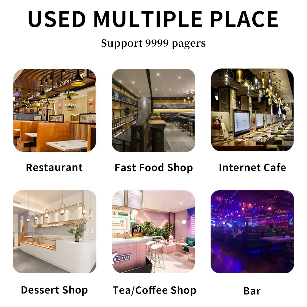 Restaurant food order buzzer system Guest Queue Cafe Buzzers Restaurant Waiting Buzzers