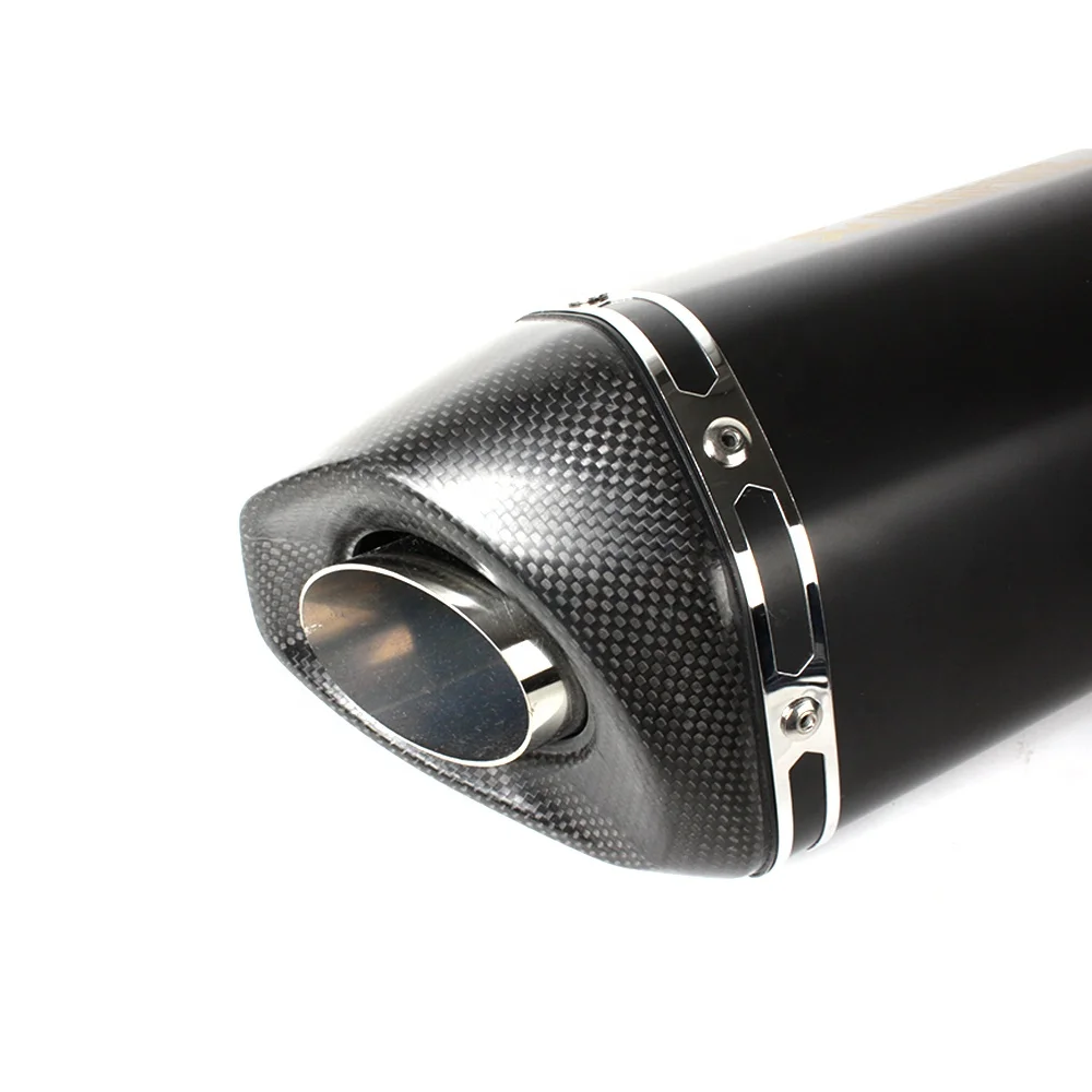 Universal Scooter Motorcycle Titanium Alloy Laser AK Slip-on Muffler Set Exhaust Pipe for Honda ADV 350 FORZA 350