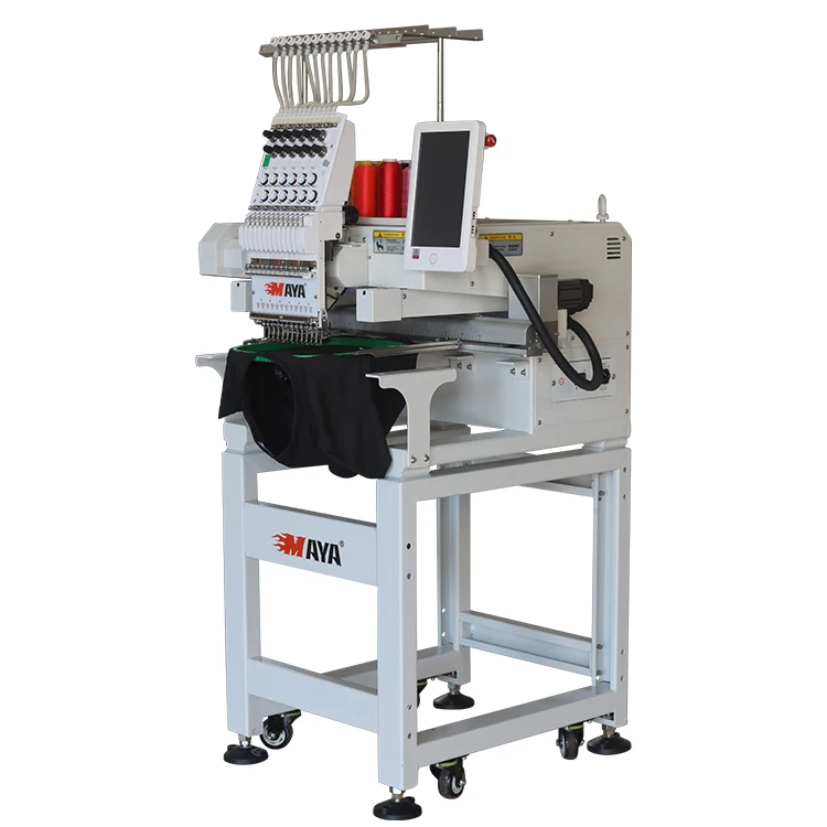 Factory low moq 15 pin home single head computer for sale singlehead embroidery machine