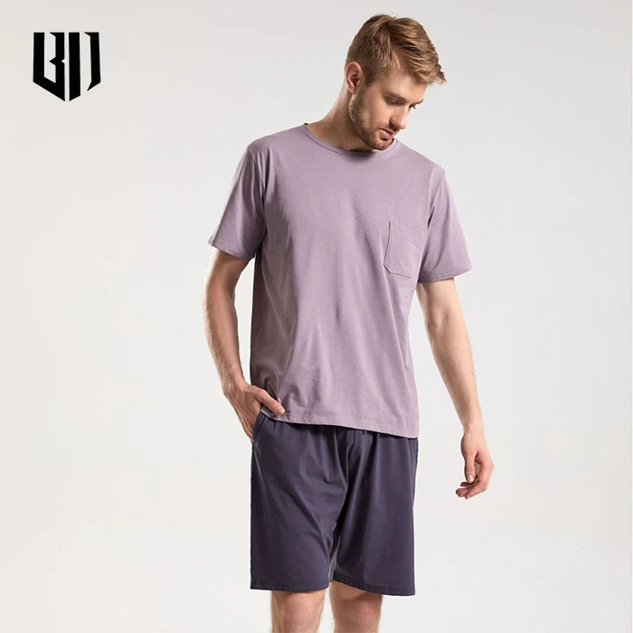 Mens Pajamas Loungewear Sets With Custom Logo Sets Loungewear Manufacturer Summer Clothes For Men